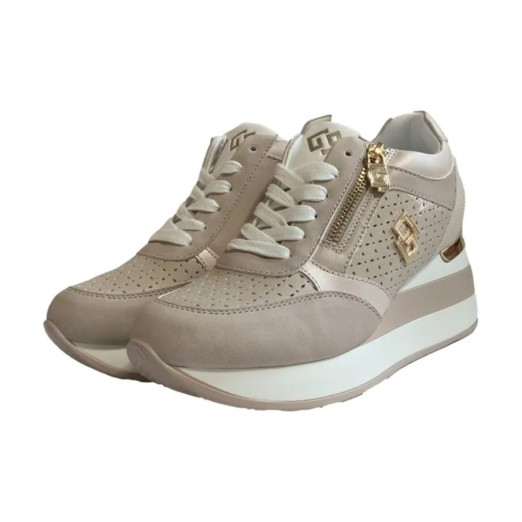 Beige Women's Sneakers GB825 by Gold & Gold