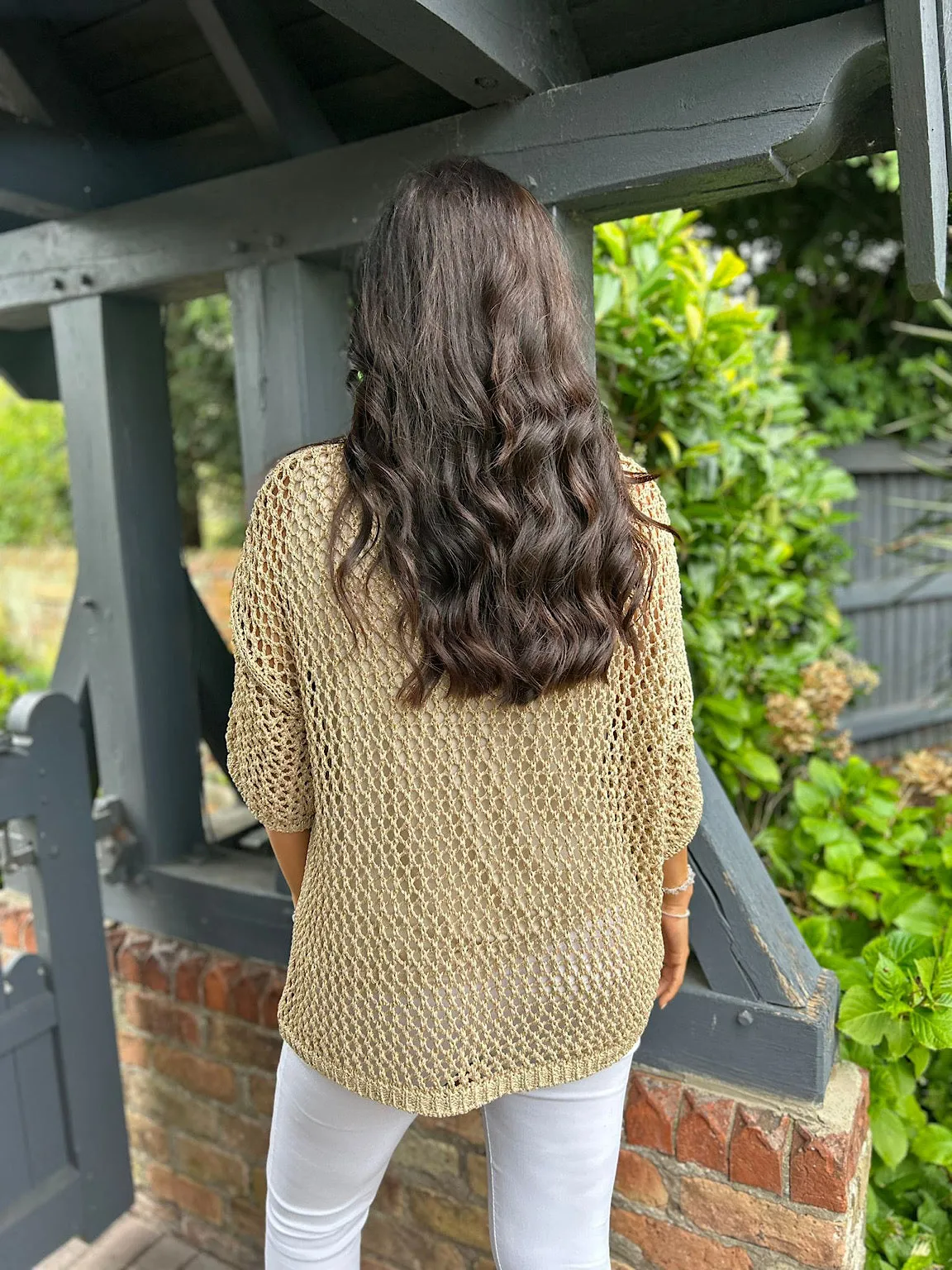 Gold Heart Knit Bianca