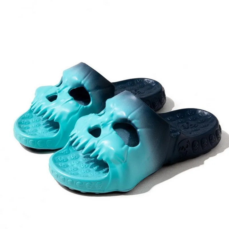 Gradient Skull Sandals