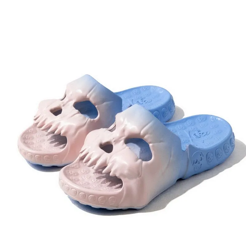 Gradient Skull Sandals