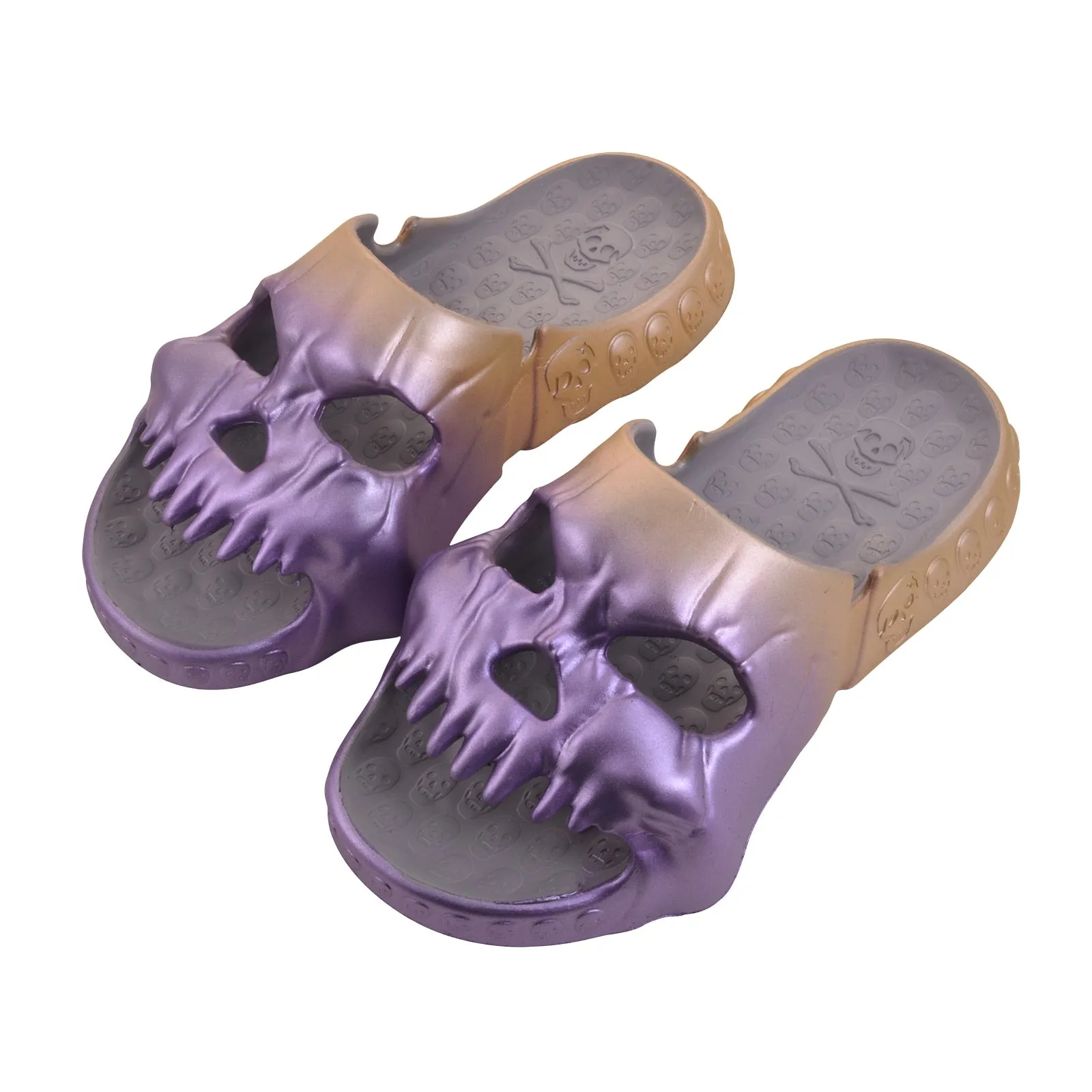 Gradient Skull Sandals