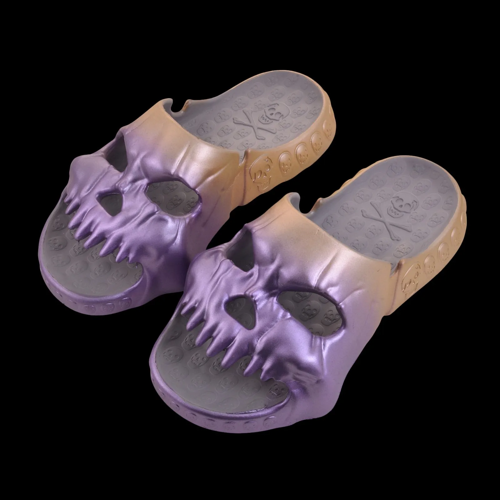 Gradient Skull Sandals