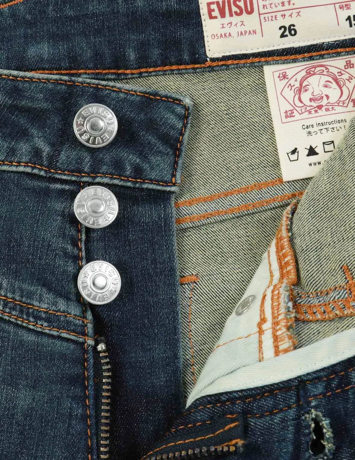 Graffiti Daruma and Logo-pattern Seagull Skinny Jeans