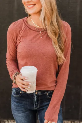 Rust Knit Top for Guaranteed Smiles