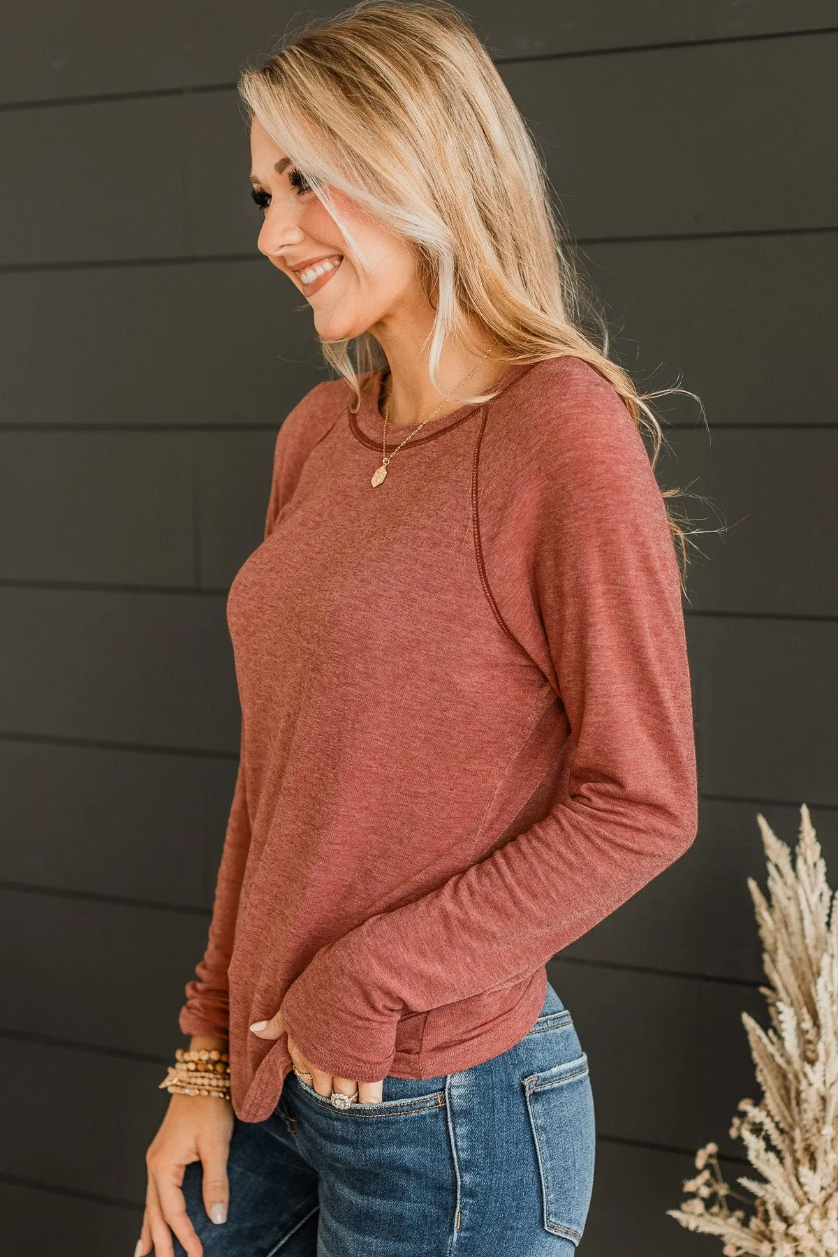 Rust Knit Top for Guaranteed Smiles