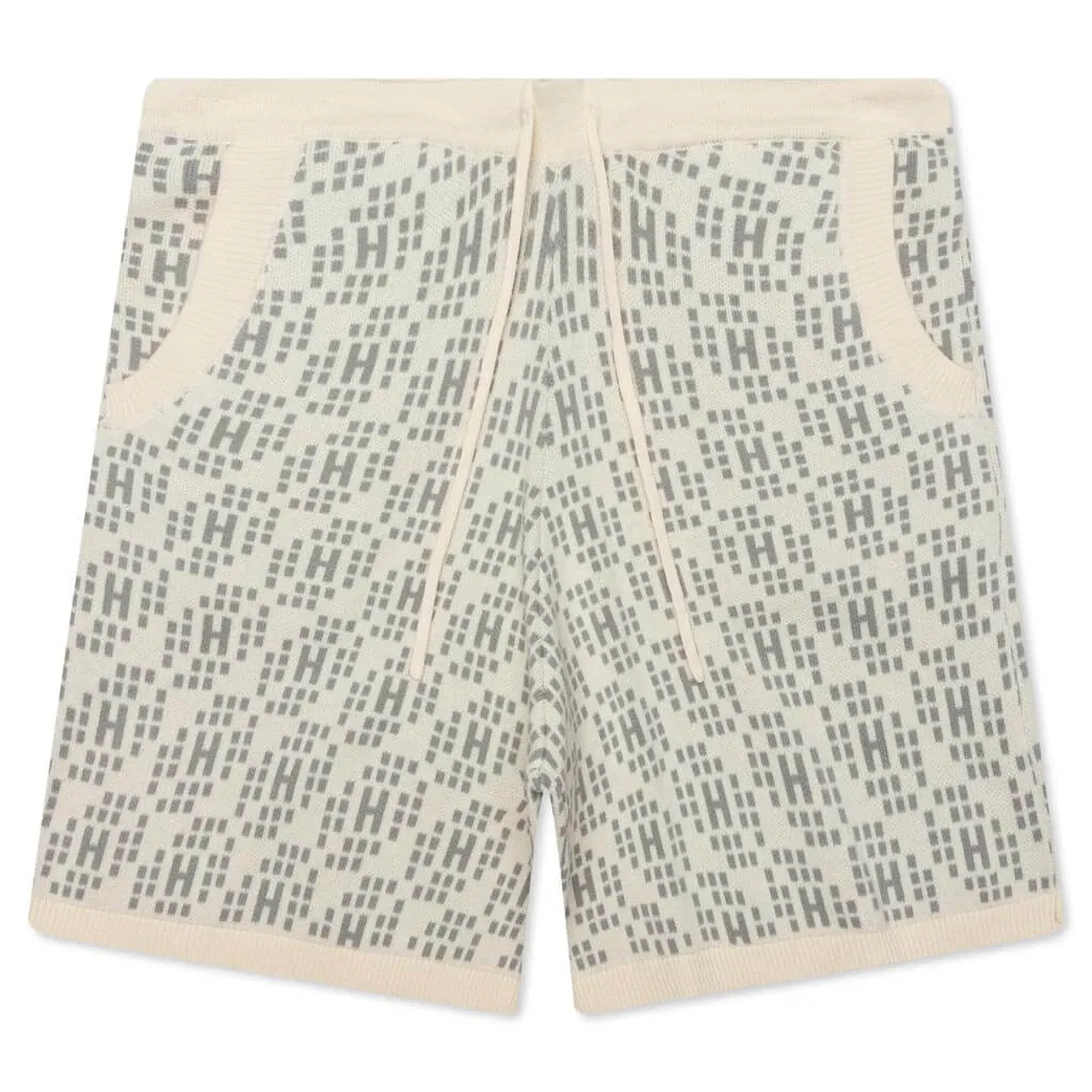 Knit Shorts in Bone Color