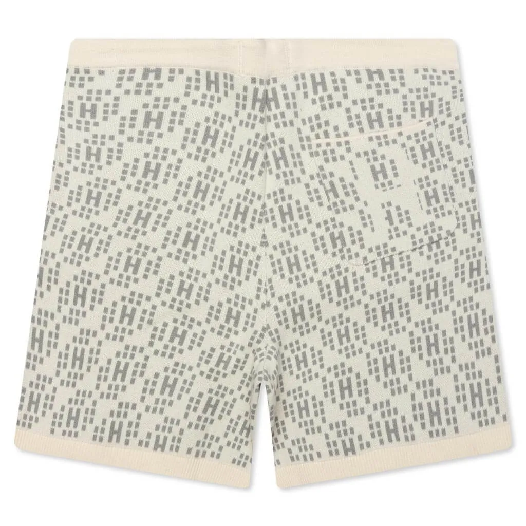 Knit Shorts in Bone Color