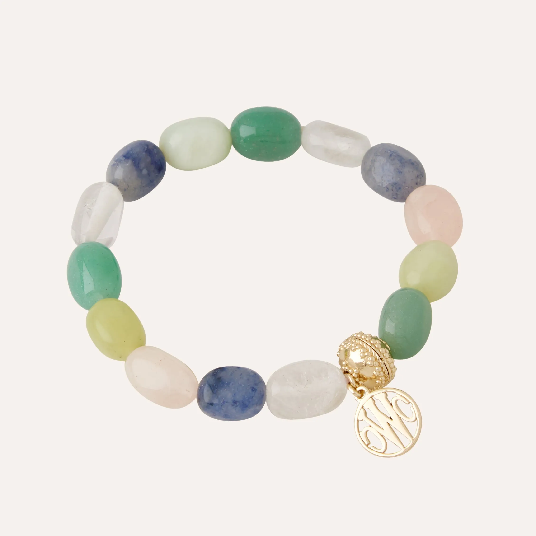 Multicolored Tourmaline Stretch Bracelet - Helen Collection