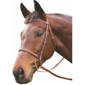 Advantage Plain Raised Snaffle Bridle With Laced Reins by Henri de Rivel