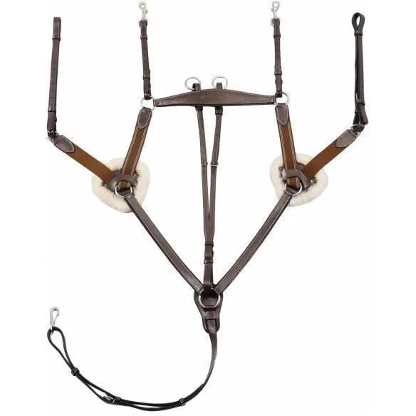 Henri de Rivel Pro Elastic Breastplate Martingale With Running Attachment