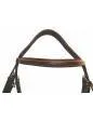 Henri de Rivel Pro Mono Crown Raised Figure 8 Bridle With Rubber Reins