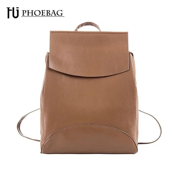 HJ-811 Women's PU Backpack Teen Girls School Bag Fashion Shoulder Bag