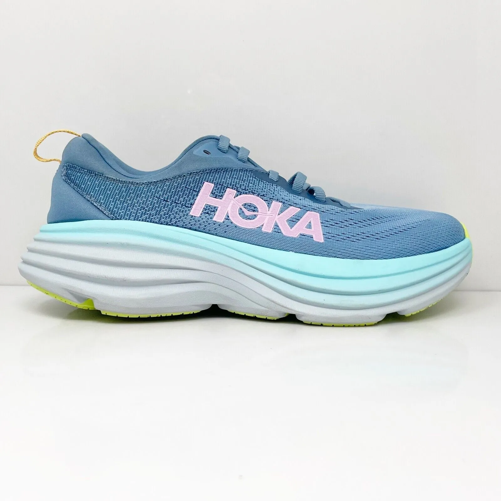 Hoka One One Womens Bondi 8 1127952 SSK Blue Running Shoes Sneakers Size 7.5 B