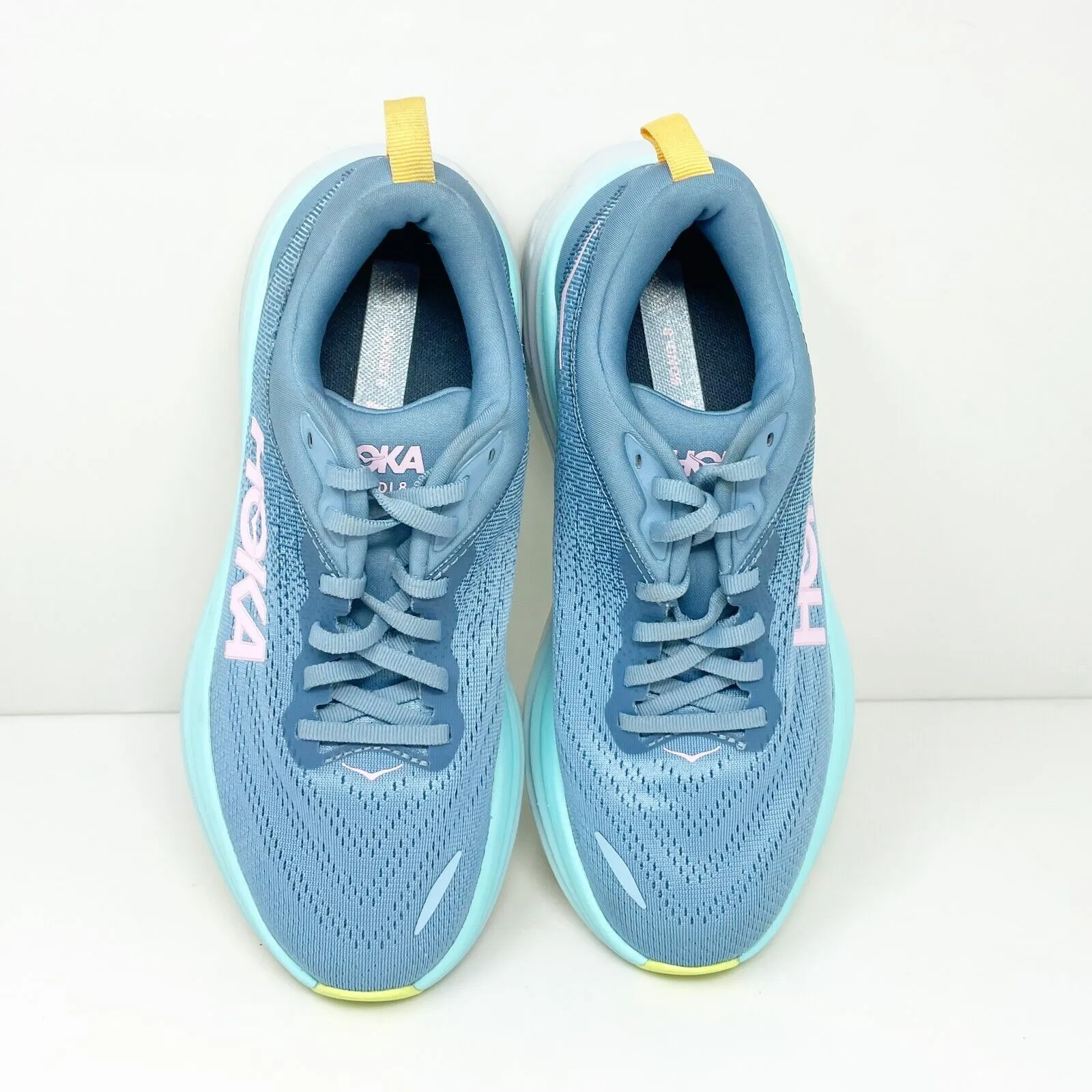 Hoka One One Womens Bondi 8 1127952 SSK Blue Running Shoes Sneakers Size 7.5 B