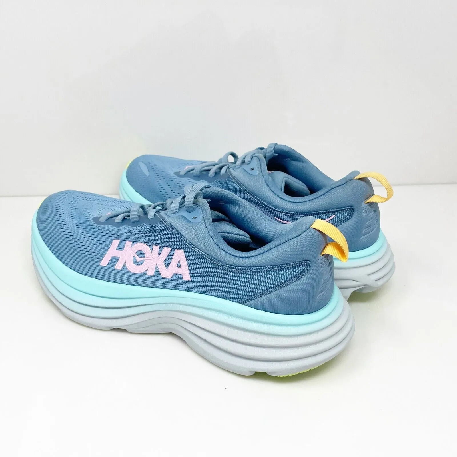 Hoka One One Womens Bondi 8 1127952 SSK Blue Running Shoes Sneakers Size 7.5 B