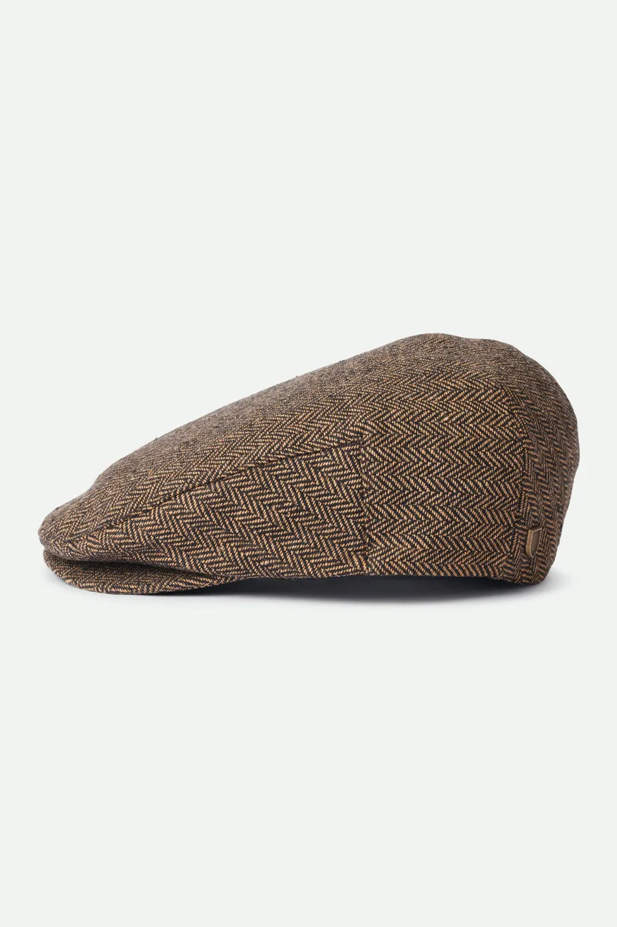 Hooligan Flat Cap - Brown/Khaki