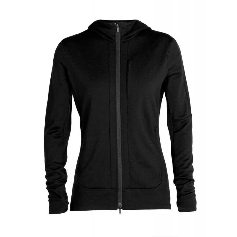 Quantum III LS Zip Hood - Merino Fleece Jacket for Women