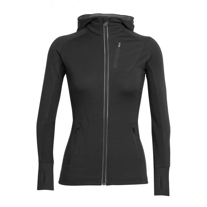 Quantum Long Sleeve Zip Hood - Felpa con cappuccio - Donna by Icebreaker