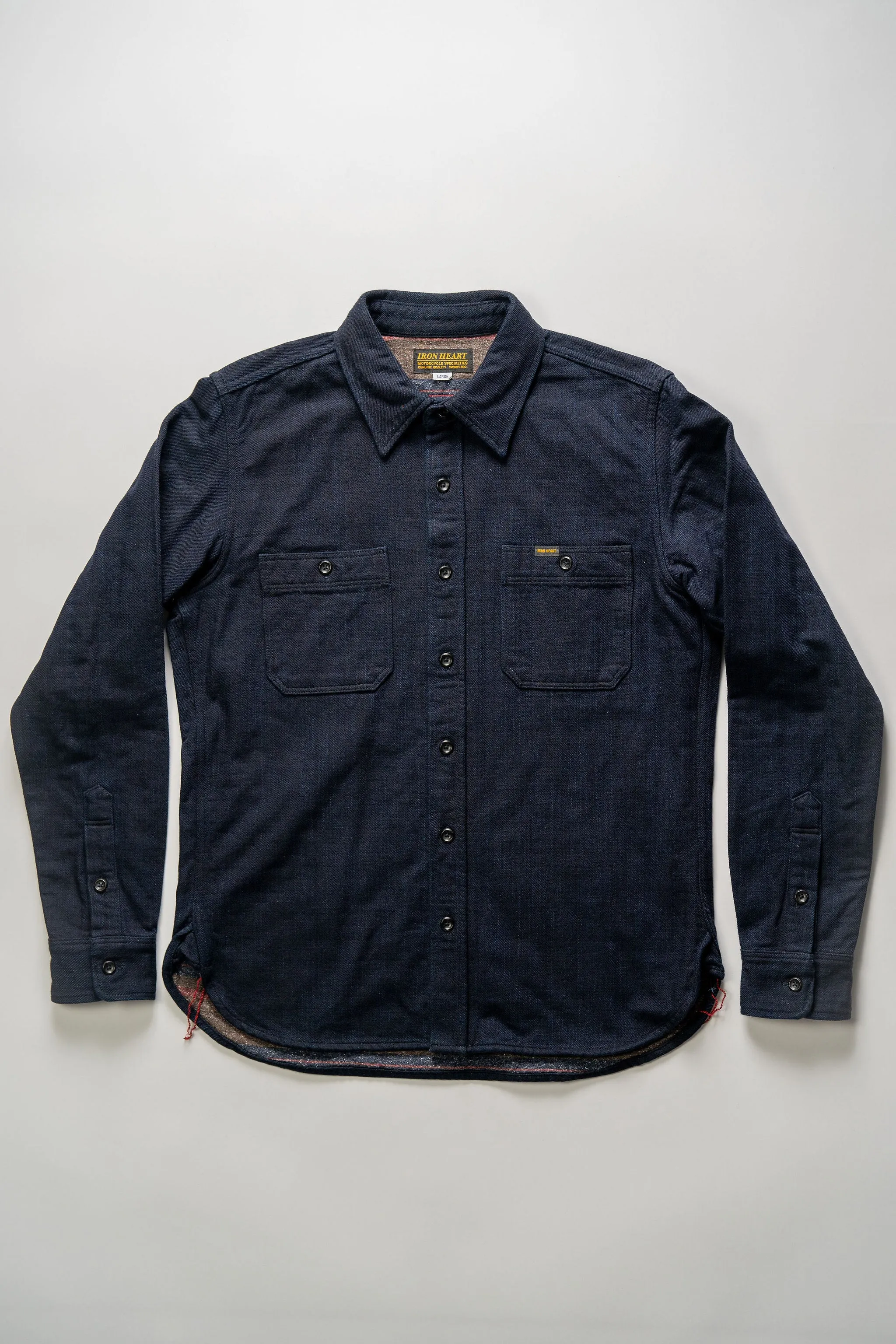 Iron Heart IHSH-374-IND 14oz Double Cloth Work Shirt - Indigo