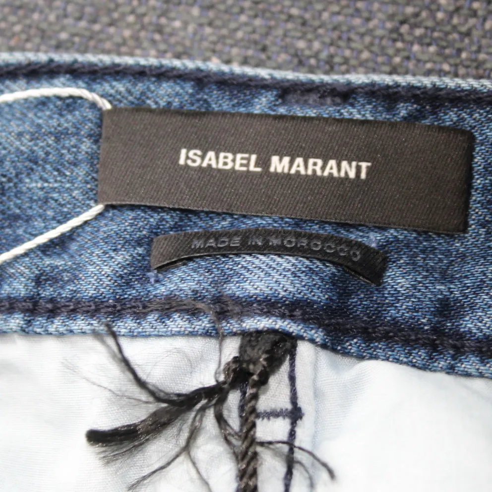 Isabel Marant 295 Blue Dilali Crop Jeans XXS/XS - Brand New