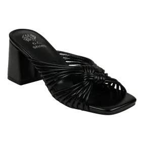 Josie Black Flat Sandal