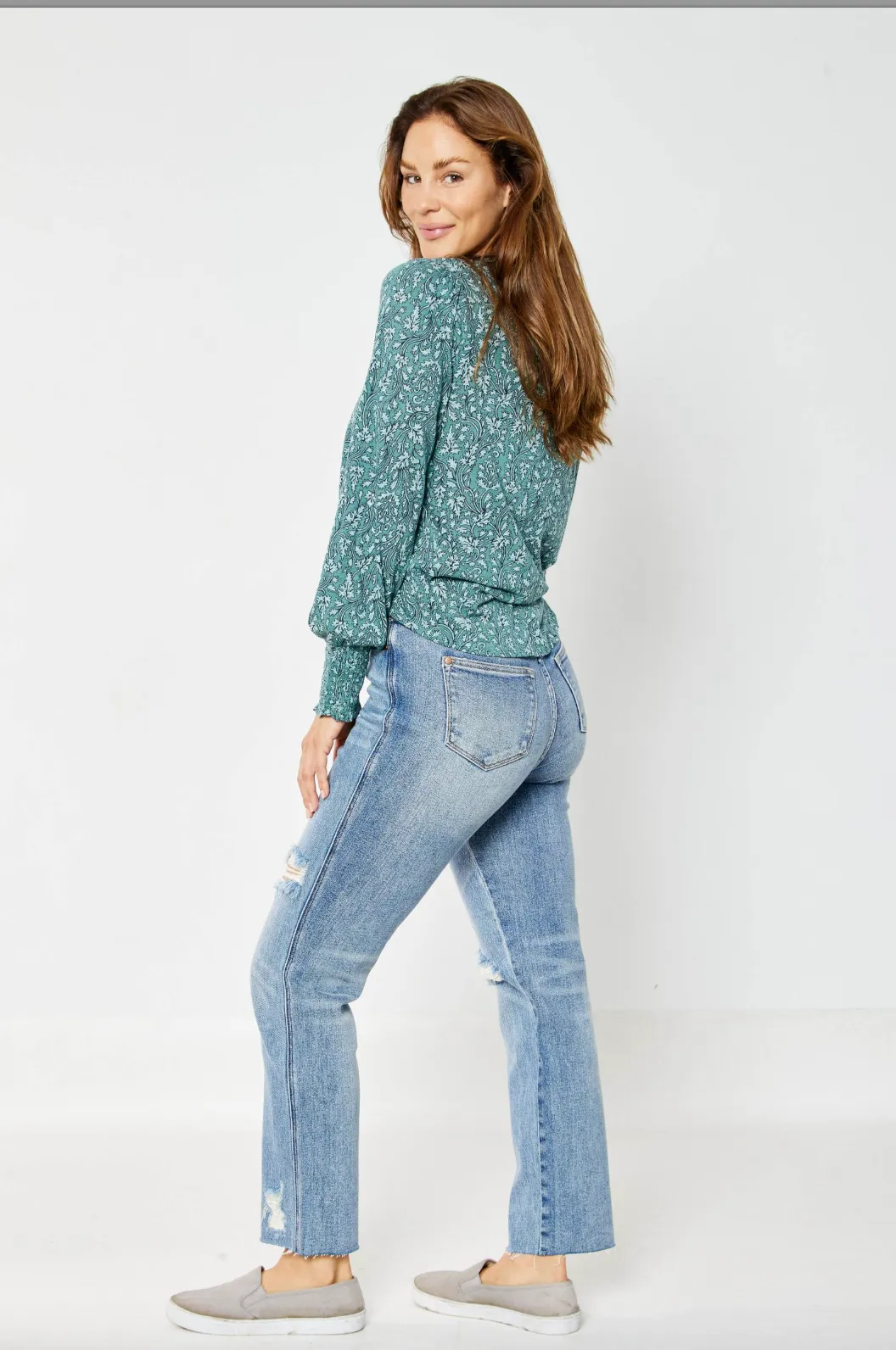 Destroyed Straight Leg Jeans by Judy Blue