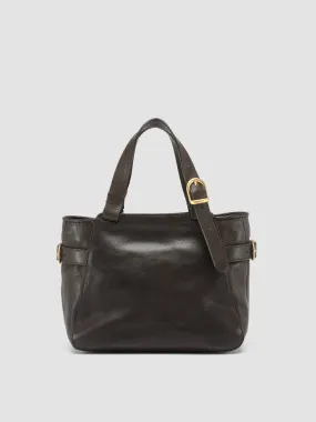 JULIE 004 - Brown Leather Shoulder Bag