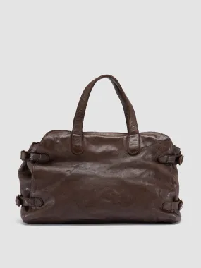 JULIE 011 - Brown Leather Shoulder Bag