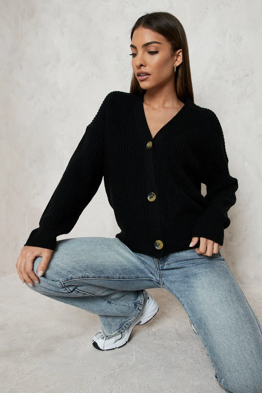 Fisherman V Neck Cardigans - Shop Jumpers at boohoo