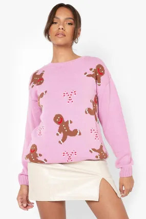 Gingerbread Christmas Jumper - Jumpers & Cardigans | boohoo