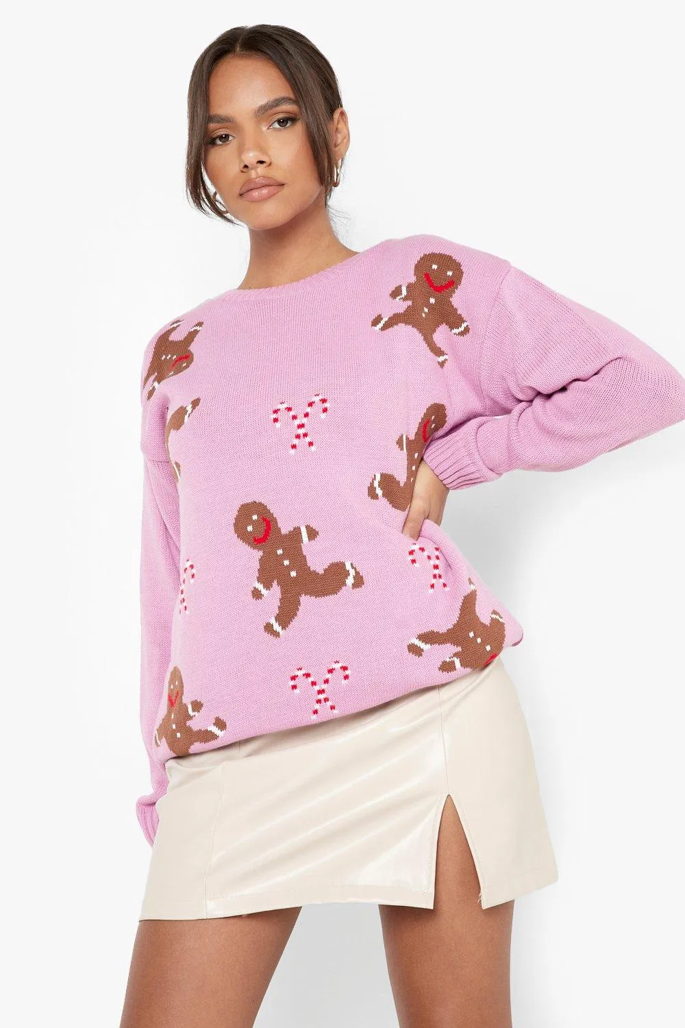 Gingerbread Christmas Jumper - Jumpers & Cardigans | boohoo