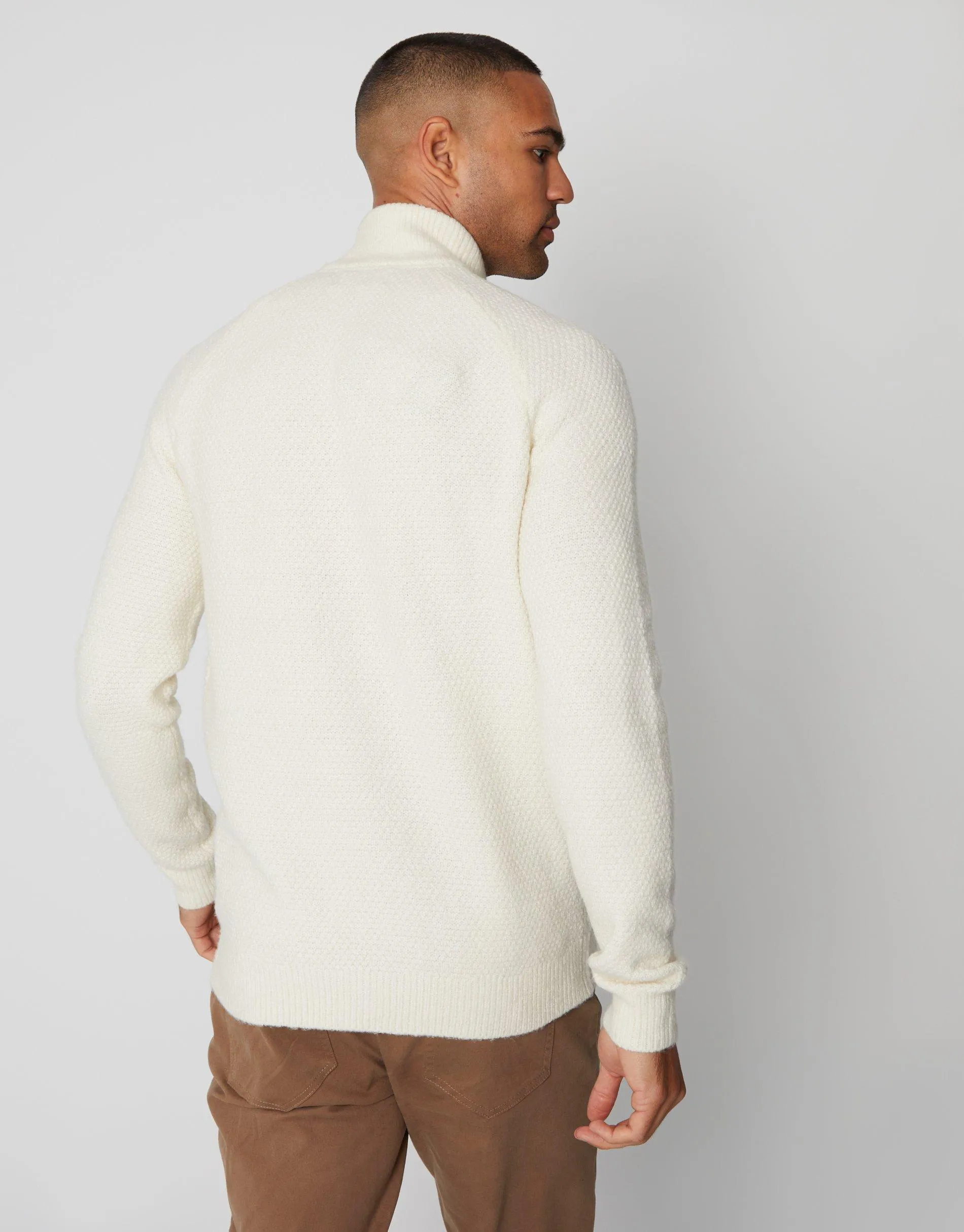 Turtle Neck Cable Knit Jumper by 'Ayres'