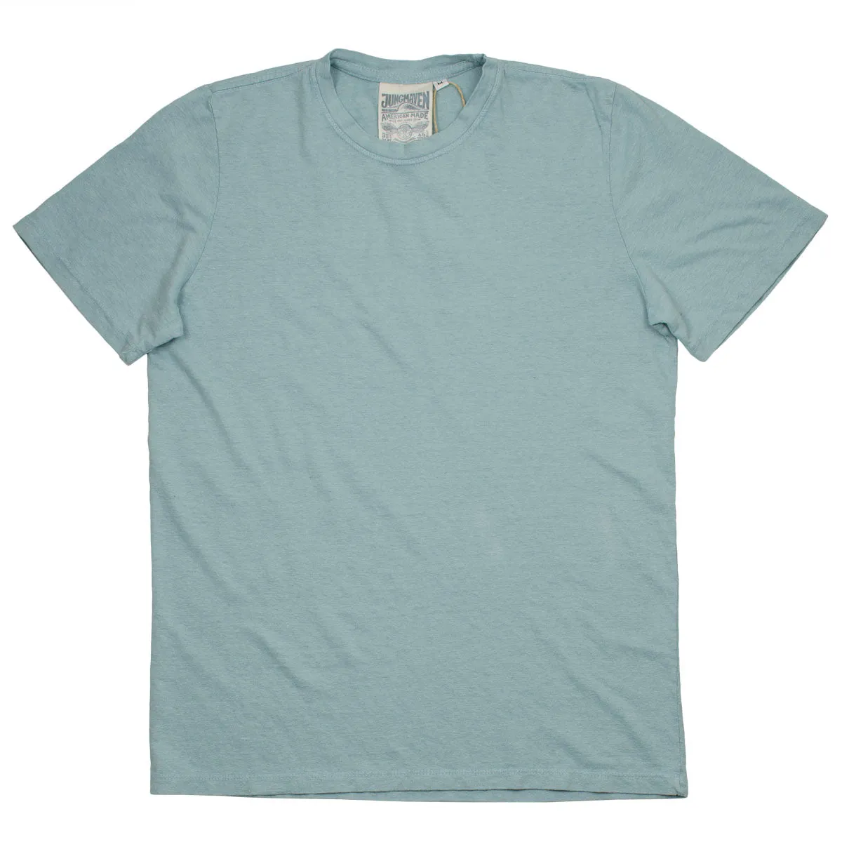 Jungmaven Baja Hemp T-shirt, Ether Blue, 55/45 blend, 7 oz