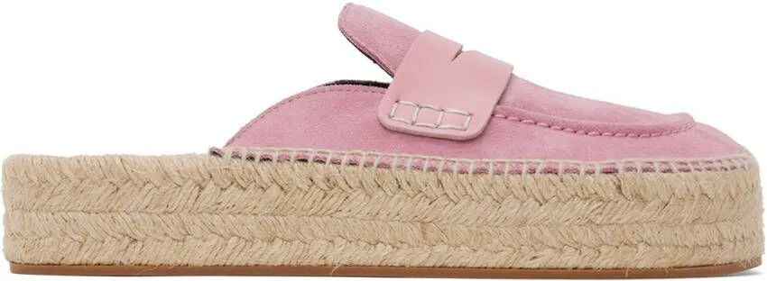 JW Anderson Pink Suede Espadrilles