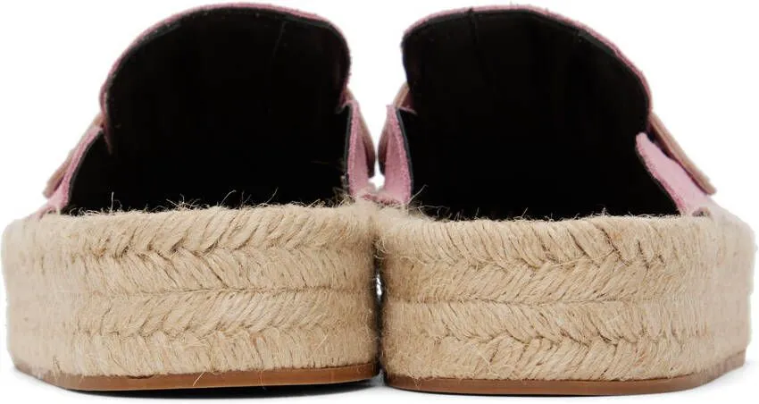 JW Anderson Pink Suede Espadrilles