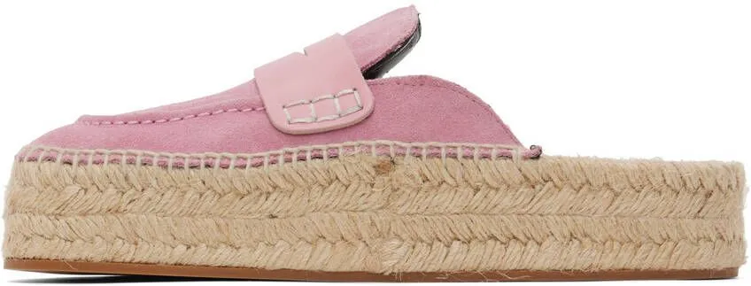 JW Anderson Pink Suede Espadrilles