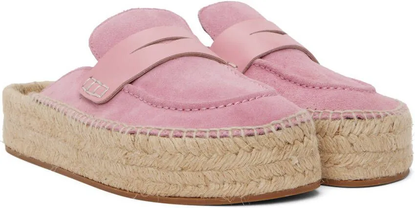 JW Anderson Pink Suede Espadrilles