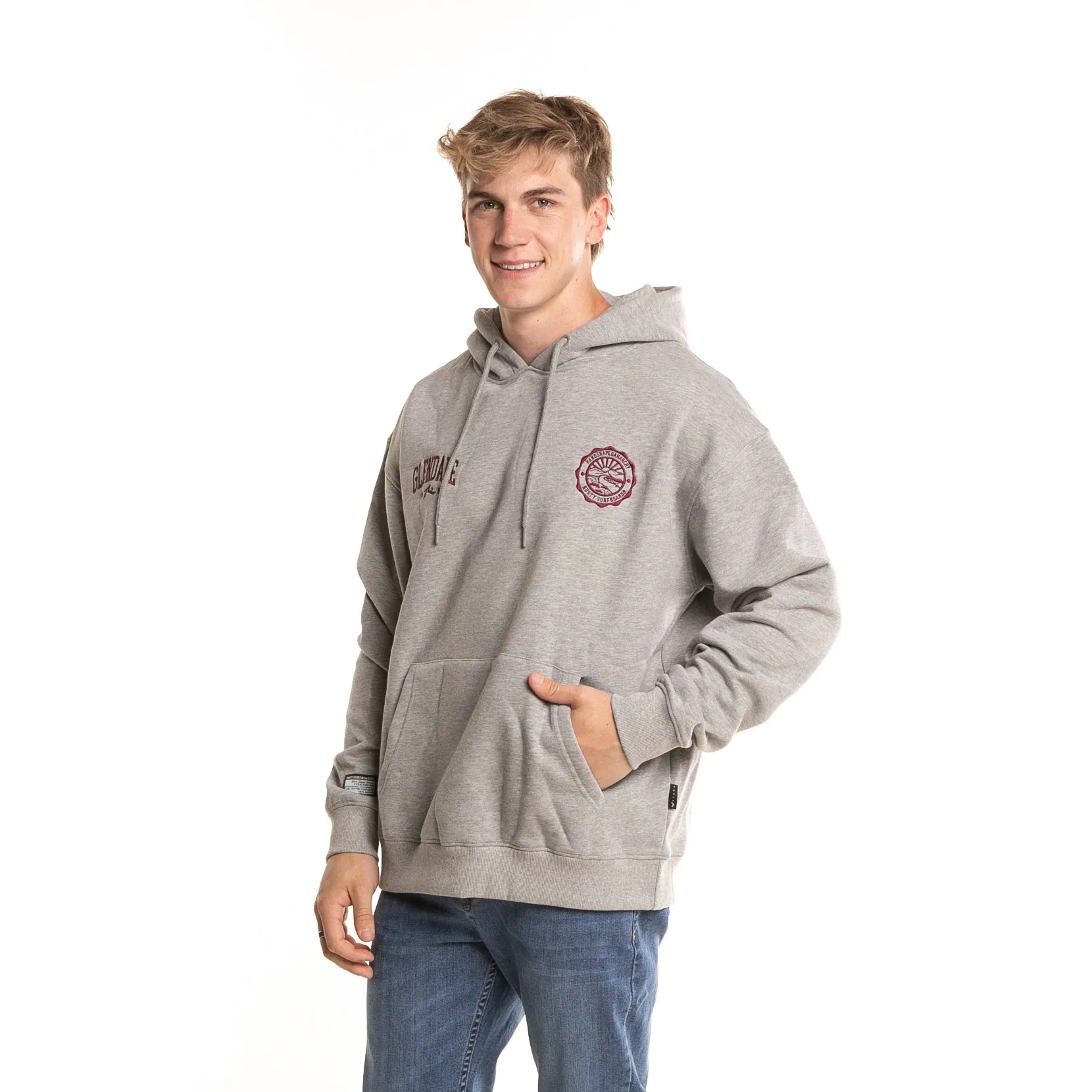 Kangaroo Rusty Gray Melange Hoodie Glendale