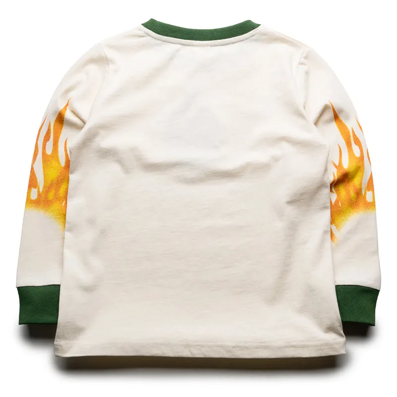 Kids Billionaire Boys Club Flame L/S Knit Tee - Whisper White