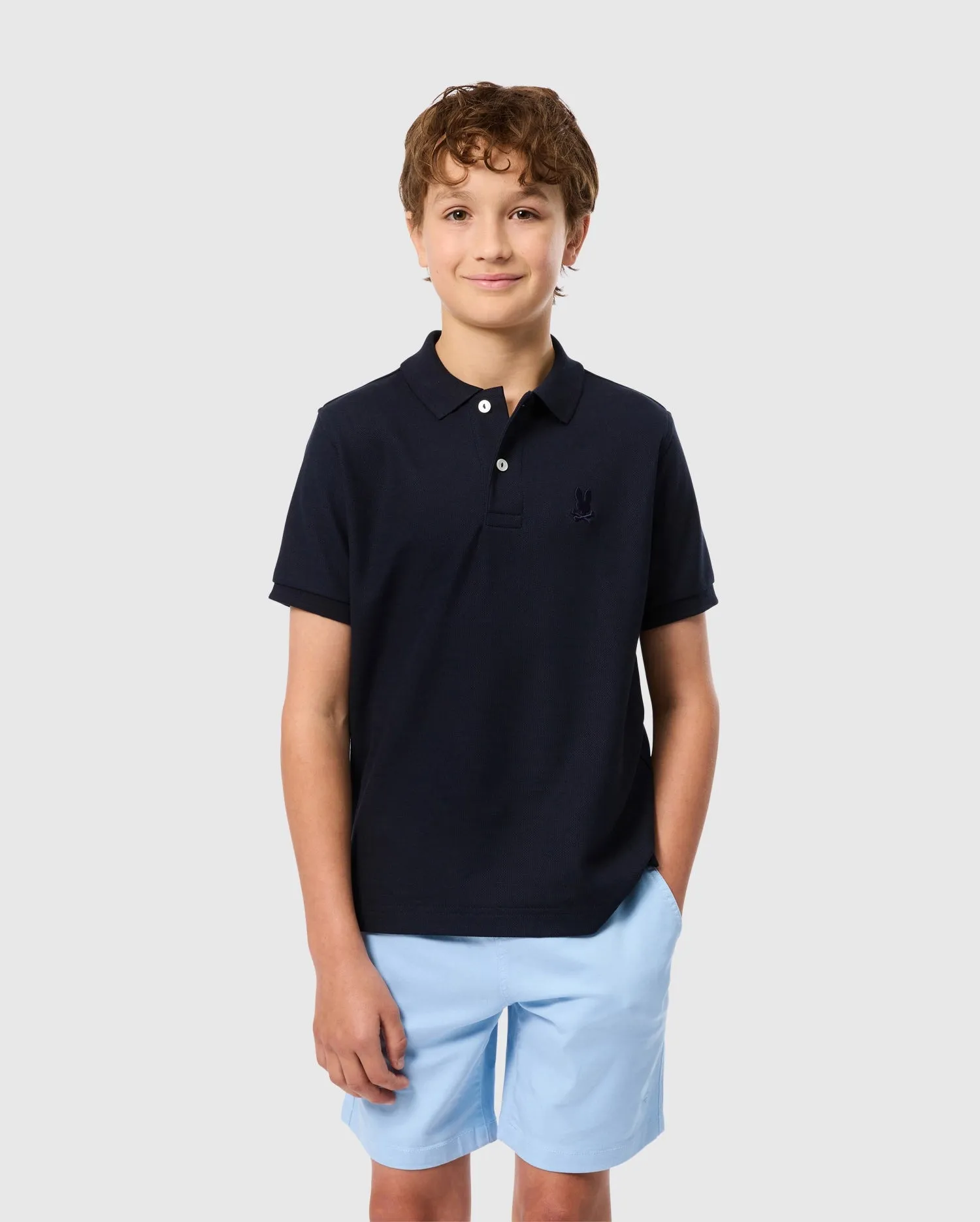 KIDS CLASSIC PIQUE POLO SHIRT - B0K021AR00