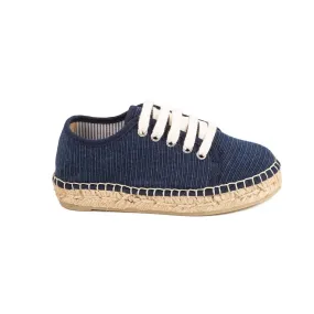 Kids' Cotton Blend Platform Espadrille - Emy-CR