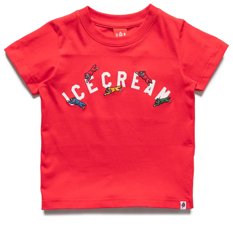 Kids Ice Cream Playtime Knit Tee - Racing Red