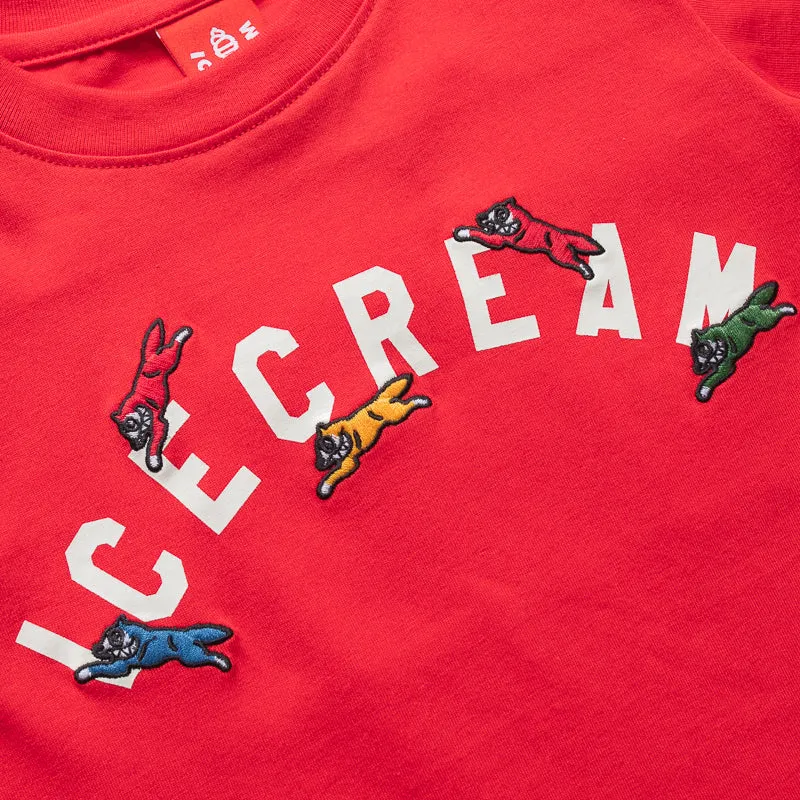 Kids Ice Cream Playtime Knit Tee - Racing Red