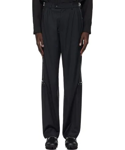 Kiko Kostadinov Navy Knox Zip Trousers