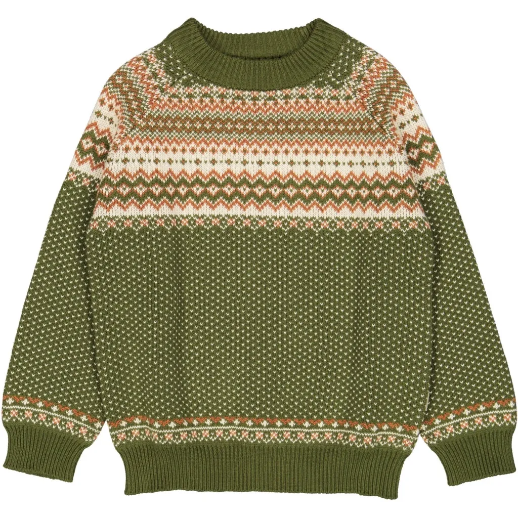 Knit Pullover Bennie - winter moss