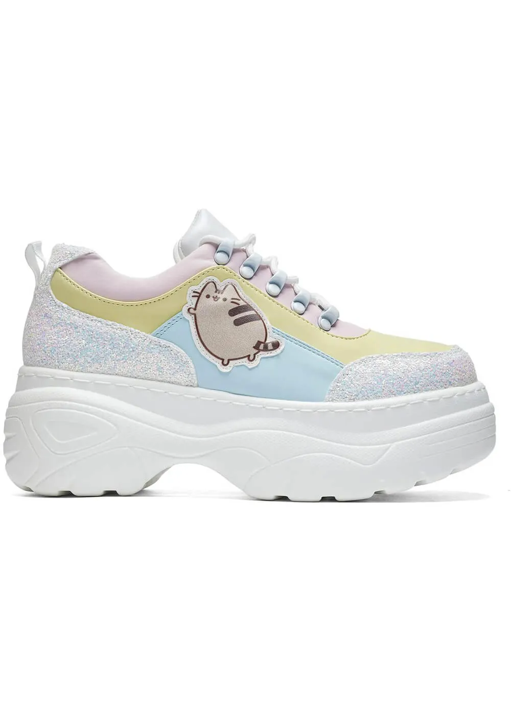 Koi Pusheen Unicorn Glitter Chunky Trainers - Multi Color