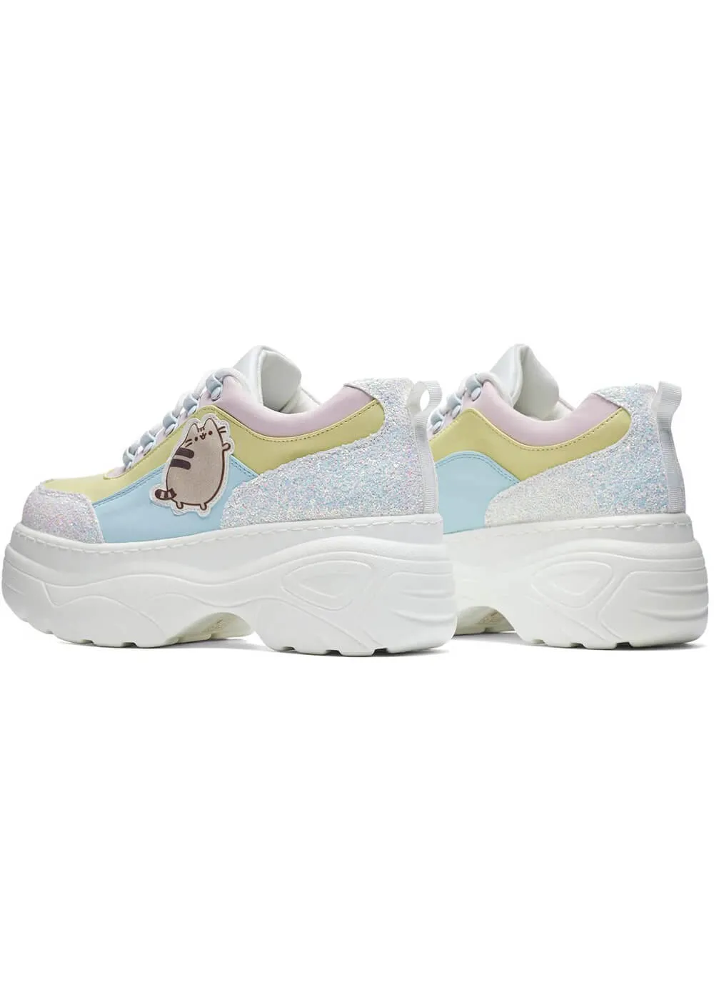 Koi Pusheen Unicorn Glitter Chunky Trainers - Multi Color