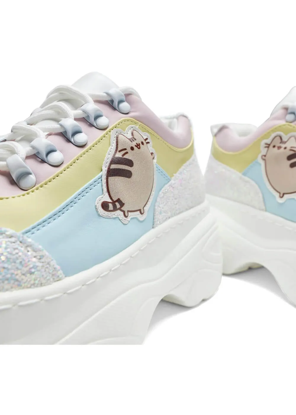 Koi Pusheen Unicorn Glitter Chunky Trainers - Multi Color