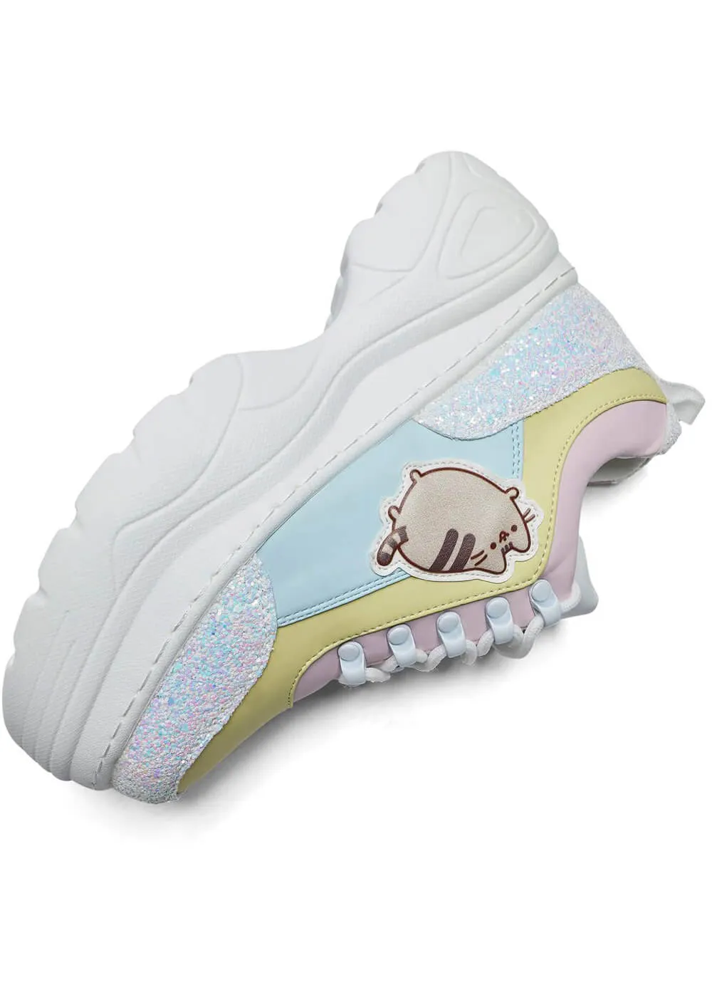 Koi Pusheen Unicorn Glitter Chunky Trainers - Multi Color