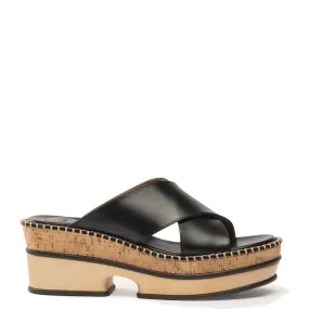 Laia Flatform Slide, Black - Stylish Women's Sandal